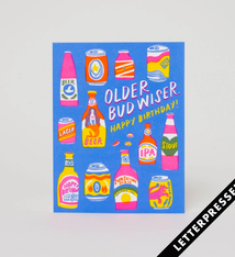 Egg Press Bud Wiser Birthday Card