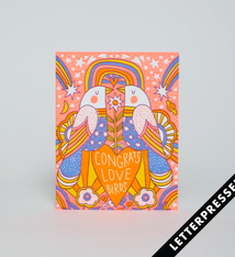 Egg Press Love Birds Card