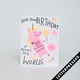 Egg Press Out of This World Birthday Card