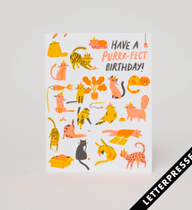 Egg Press Purr-Fect Birthday Card