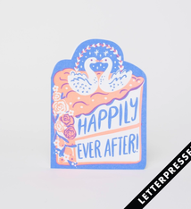 Egg Press Wedding Cake Card