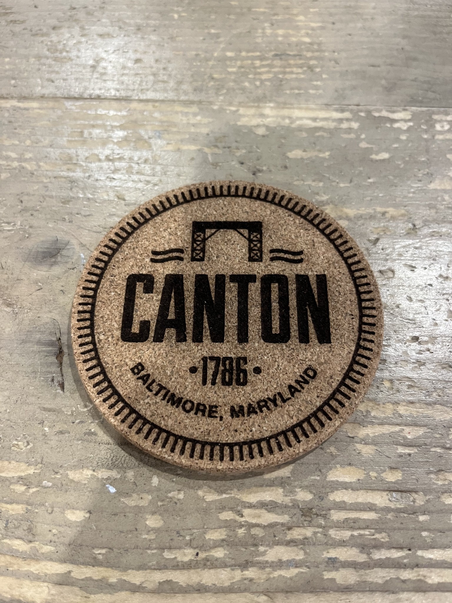 LeRoy Woodworks Cork Coaster Canton