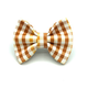 Banjo's Bows Fall Gingham Dog Bow Tie