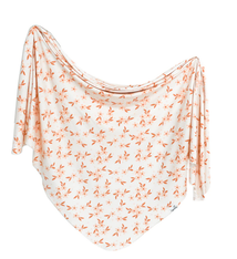 Copper Pearl Knit Swaddle Blanket Rue