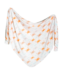 Copper Pearl Knit Swaddle Blanket Tide