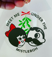Exit343Design Meet Me Under the Mistleboh Ornament