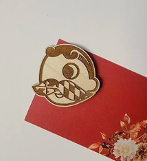 LeRoy Woodworks Natty Boh Maryland Mustache Magnet