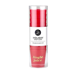 Creative Brands Gold Foil Frost Shot Cups - Jingle Juice - Set of 10