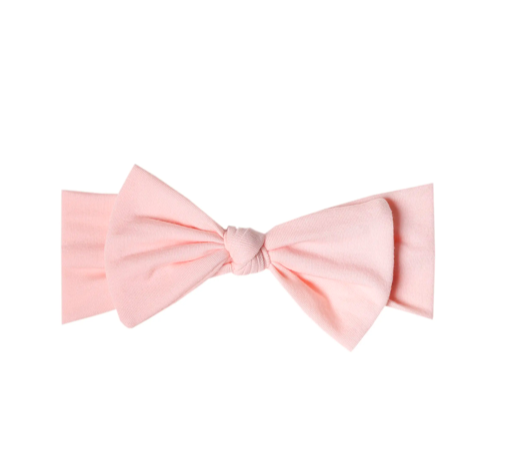 Copper Pearl Knit Headband Blush