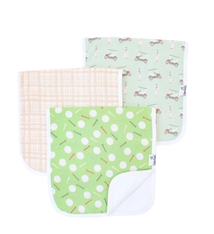 Copper Pearl Burp Cloth Set Bogey