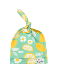 Copper Pearl Top Knot Hat Lemon