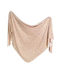 Copper Pearl Knit Swaddle Blanket Sandy
