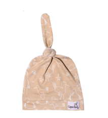 Copper Pearl Top Knot Hat Sandy