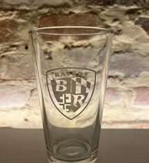 LeRoy Woodworks Ravens Pint Glass