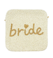Golden Stella Bride Beaded Square Bag