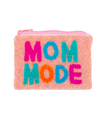 Golden Stella Mom Mode Beaded Coin Pouch