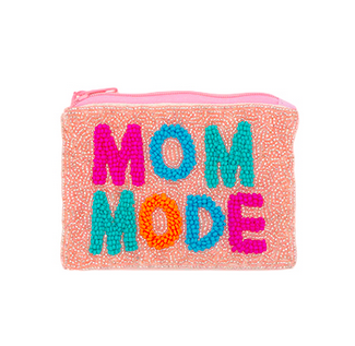 Golden Stella Mom Mode Beaded Coin Pouch
