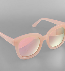 Golden Stella Jelly Sunglasses - Peach/Mirror