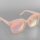 Golden Stella Jelly Sunglasses - Peach/Mirror