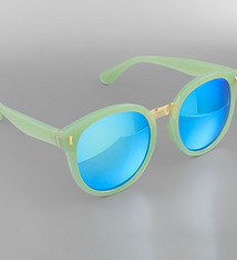 Golden Stella Blue Mirror Sunglasses - Mint