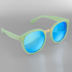 Golden Stella Blue Mirror Sunglasses - Mint