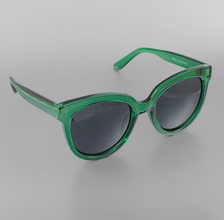 Golden Stella Jelly Frame Sunglasses - Green