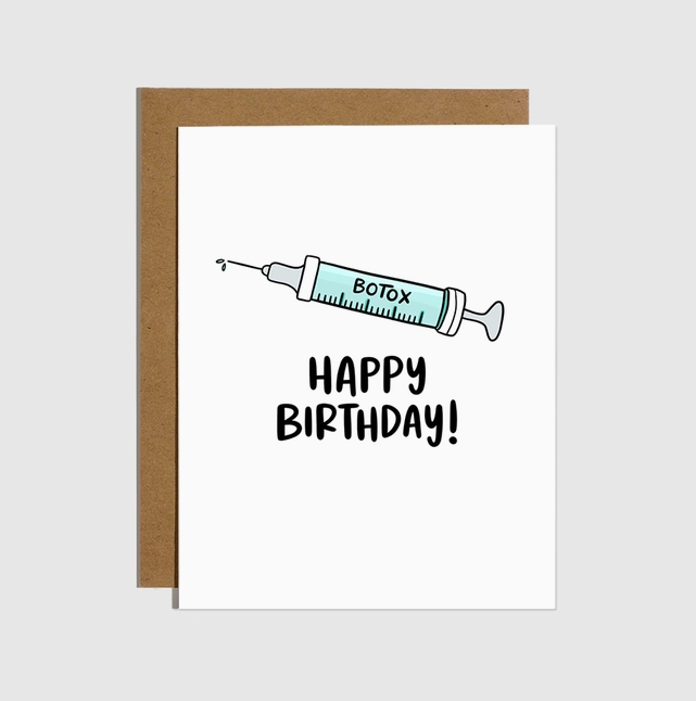 Brittany Paige Botox Birthday Card