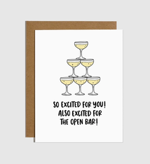 Brittany Paige Open Bar Wedding Card
