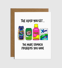 Brittany Paige Stomach Problems Birthday Card