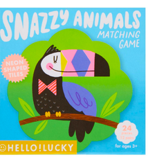 CR Gibson Hello!Lucky SNAZZY ANIMALS MATCHING GAME