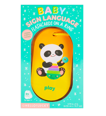 CR Gibson Hello!Lucky BABY'S FIRST WORDS SIGN LANGUAGE FLASH CARDS