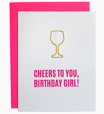 Chez Gagne Cheers Birthday Girl Paper Clip Card