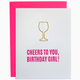 Chez Gagne Cheers Birthday Girl Paper Clip Card