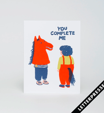 Egg Press You Complete Me Card