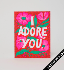 Egg Press Adore You Flowers Card