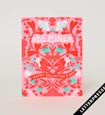 Egg Press Be Mine Valentine's Day Card