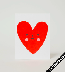 Egg Press Heart Friend Card