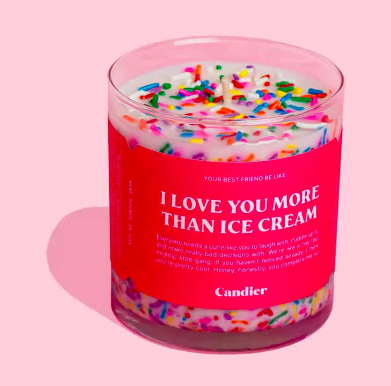 Ryan Porter Love You More Than Ice Cream Candle