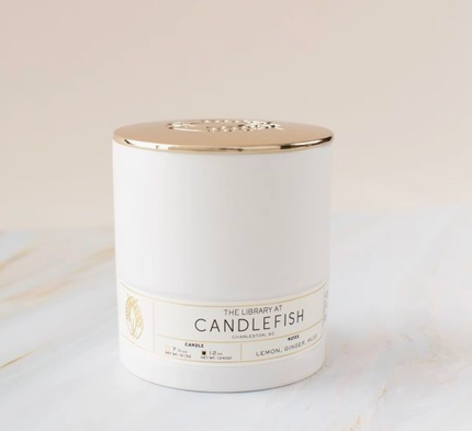 Candlefish No. 94 White Ceramic Candle 11 oz