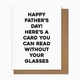 Pretty Alright Goods Dad Glasses Father's Day Card