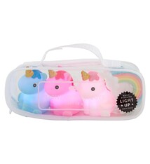 Mud Pie Unicorn Light-Up Bath Toy Set