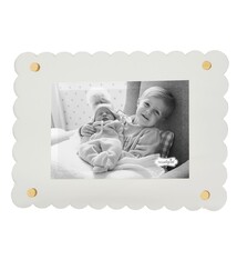 Mud Pie Clear Scallop Acrylic Frame