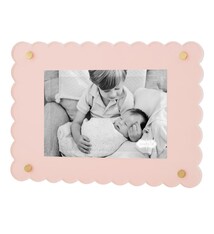 Mud Pie Pink Scallop Acrylic Frame