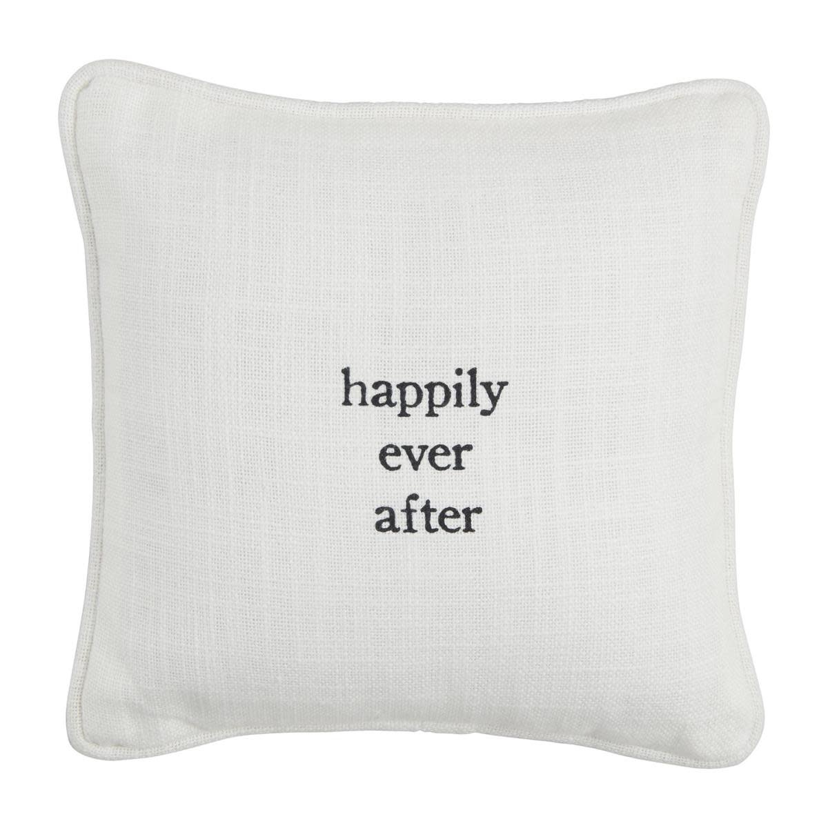 Mud Pie Happily Ever After Mini Pillow