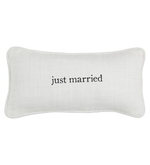 Mud Pie Just Married Mini Pillow