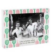 Mud Pie Tennis Acrylic Magnetic Block Frame