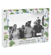 Mud Pie Golf Acrylic Magnetic Block Frame