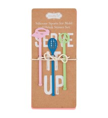 Mud Pie Who's Your Caddy Drink Mold & Stirrer Set