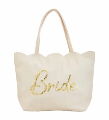 Mud Pie Bride Scallop Tote