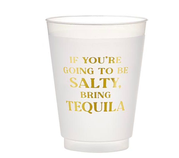 Creative Brands Gold Foil Frost Cup - Bring Tequila